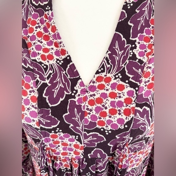 Boden Purple Floral Mini Dress - Picture 7 of 10